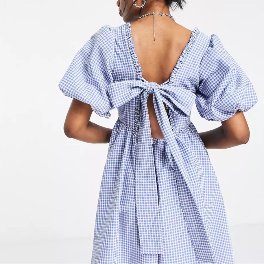 ASOS sister jane gingham mini dress